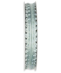 Transparentes Dekoband B:12mm, mint, 20m/Rolle
