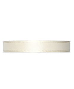 Kunstseideband B:15mm, creme, 50m/Rolle