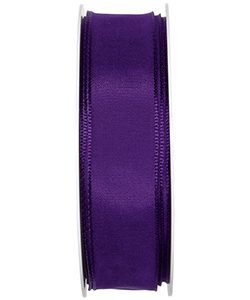 Drahtkantenband B:25mm, lila, L:25m/Rolle