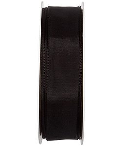 Drahtkantenband B:25mm, schwarz, L:25m/Rolle