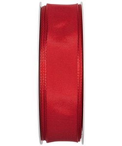 Drahtkantenband B:25mm, rot, L:25m/Rolle