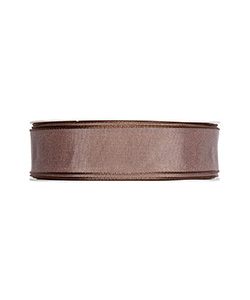 Drahtkantenband B:25mm, taupe, L:25m/Rolle