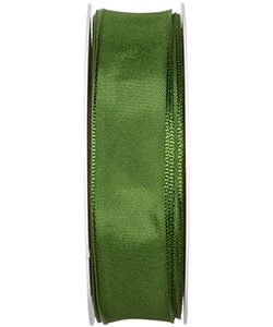 Drahtkantenband B:25mm, moosgrün, L:25m/Rolle