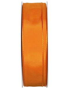Drahtkantenband B:25mm, orange, L:25m/Rolle