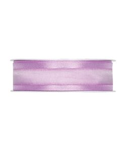 Organza/Satinband B:25mm, helllila, L:25m/Rolle