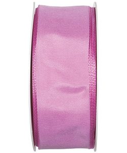 Drahtkantenband B:40mm, rosa, L:25m/Rolle