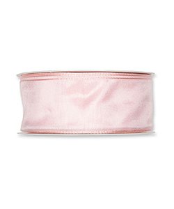 Drahtkantenband B:40mm, pastell rosa, L:25m/Rolle