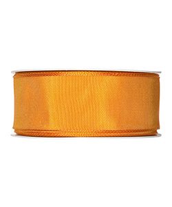 Drahtkantenband B:40mm, hellorange, L:25m/Rolle