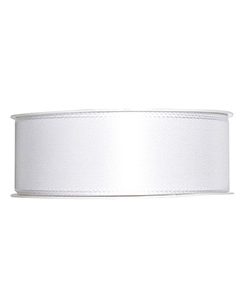 Kunstseideband B:40mm, weiß