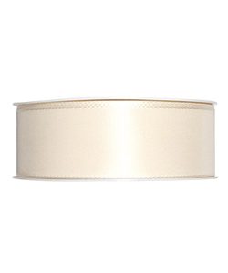Kunstseideband B:40mm, creme, L:50m/Rolle