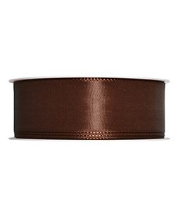 Kunstseideband B:40mm, braun, L:50m/Rolle