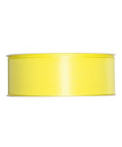 Kunstseideband B:40mm, zitronengelb, L:50m/Rolle
