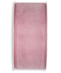 Organzaband B:40mm, pastell pink, 50m/Rolle