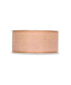 Organzaband B:40mm, natur, 50m/Rolle