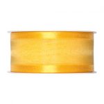 Organza/Satinband B:40mm, gelb, L:25m/Rolle