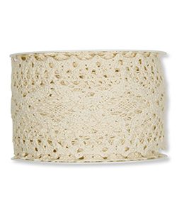 Häkelspitze-Band B:60mm, creme, 5m/Rolle