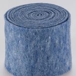 Filz-Topfband B:70mm, L:5m, wasserblau