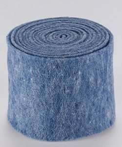 Filz-Topfband B:70mm, L:5m, wasserblau