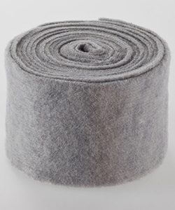 Filz-Topfband B:70mm, L:5m, grau