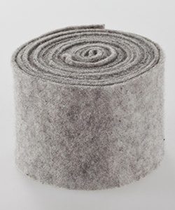 Filz-Topfband B:70mm, L:5m, hellgrau