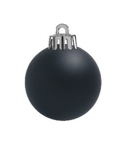 Weihnachtskugeln Ø60mm, schwarz matt, 24 Stück/Box