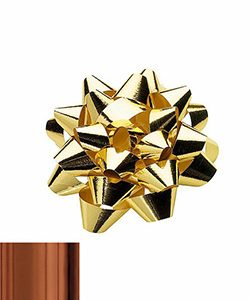 Rosetten kupfer-glanz, H:7mm/Ø4cm, 100 Stk./Box