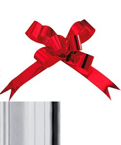 Zugschleife Sprint Band: 19mm, silber glänzend, 100 Stk./Pack