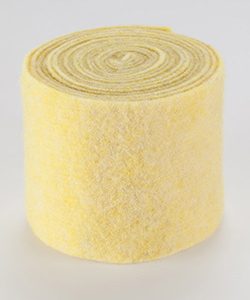 Filz-Topfband B:150mm, L:5m, pastellgelb