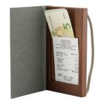 Rechnungsmappe Leather Range, grau