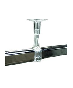 Flachrohrklemme transparent
