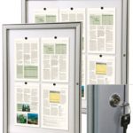 Schaukästen in DIN-Formaten, silber, versperrbar