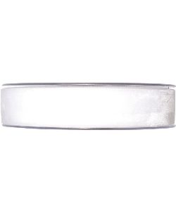 Samtband weiß, B:25mm, L:9,5m