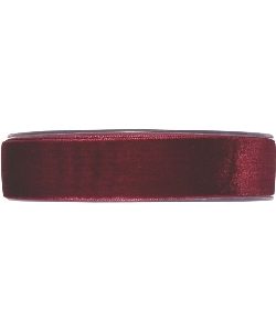 Samtband weinrot, B:25mm, L:9,5m