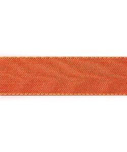 Kunstseideband B: 8mm, orange, 50m/Rolle