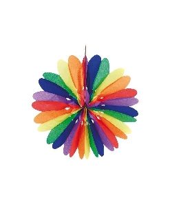 Papierfächer Ø35cm, bunt