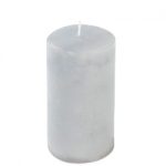 Kerze Trend Ø7/H:9cm, silbergrau