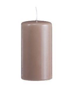 Stumpenkerze nougat 15 cm