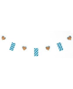 Fahnenkette Oktoberfest 25x12cm, L:4m