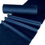 Samtstoff B:30cm, L:2,5m/Rolle, blau