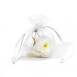 Organza-Beutel 12x17cm, weiß
