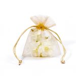 Organza-Beutel 9x12cm, creme
