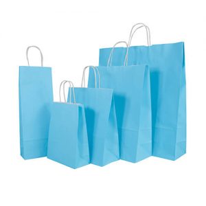 Papiertragetasche Smartline hellblau VE=25 Stk.