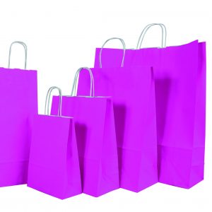Papiertragetasche Smartline pink, VE=25 Stk.
