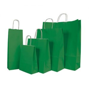 Papiertragetasche Smartline dk.grün, VE=25 Stk.