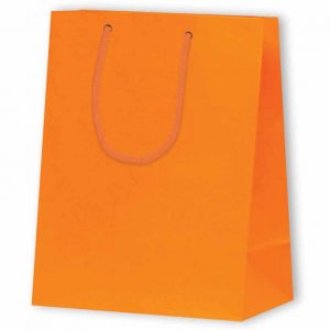 Papiertragetasche Standard, H:23x10x18cm, orange