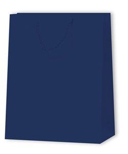 Papiertragetasche Standard, H:32,4x12,7x26cm, dunkelblau