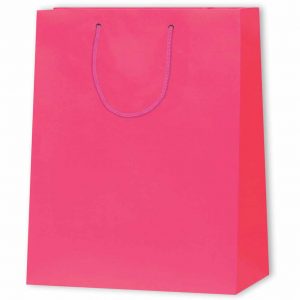 Papiertragetasche Standard, H:32,4x12,7x26cm, pink