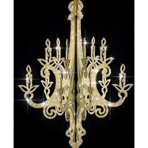 Luster 3D gold beglittert