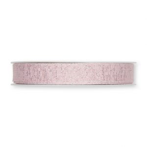 Lurex-Druckband "Glitzer" B:15mm, hellrosa/silber