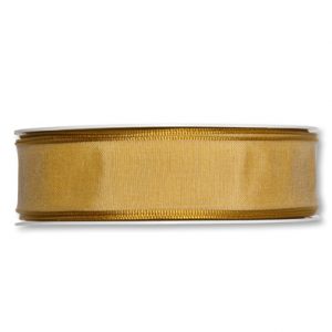 Drahtkantenband B:25mm, dunkelgelb, L:25m/Rolle